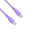 Miniatyrbillede 2 af 2: USB type C / USB type C kabel 1m AK-USB-70 60W silikone lilla