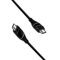 Pikkukuva 2 / 7: USB Type-C -kaapeli E-merkinnällä, PD, näyttö, 2m, musta