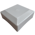 Miniatyrbillede 1 af 10: Udvendig kappe til profil, kappe, tag, 80x80, 20 stk., grå