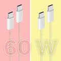 Miniatyrbild 6 av 6: USB Type-C-kabel 60 W 1,5 m Gul Kruger&Matz Basic