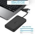 Miniatyrbild 4 av 4: Extern hårddiskhus - BENFEI - 000346black - USB 3.0 - Type-C/Type-A - 2,5 tum