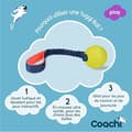 Miniatyrbild 2 av 2: Hundleksak - COACHI - Tuggi Ball - Robust design - Elastiskt handtag - Träning