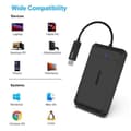 Miniatyrbild 3 av 4: Extern hårddiskhus - BENFEI - 000346black - USB 3.0 - Type-C/Type-A - 2,5 tum