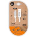 Miniatyrbild 1 av 2: USB 2.0-kabel - TECH ONE TECH - TEC2006 - USB Type-C hane - USB hane - 1m - vit