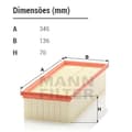 Miniatyrbild 3 av 3: Mann filter luftfilter - C35154 - Luftfilter