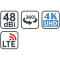 Miniatyrbild 2 av 4: EVOLVEO Jade 1, aktiv DVB-T2 utomhusantenn, LTE-filter, 4G, 5G