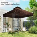 Miniatyrbillede 7 af 9: Udskiftningstag til pavillon 3 x 3 m | Farve: Kaffe
