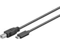Miniatyrbilde 5 av 6: MicroConnect - USB-kabel - USB-C (hann) til USB-type B (hann) - USB 3.1 Gen1 - 1 m