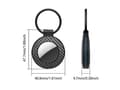 Pikkukuva 2 / 6: Airtag case with carbon fiber pattern keychain, 4 pcs. - multicolor