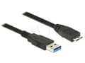 Miniatyrbilde 3 av 5: Delock - USB-kabel - USB-type A (hann) til Micro-USB Type B (hann) - USB 3.0 - 1.5 m - svart
