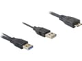 Pikkukuva 4 / 6: DeLOCK - USB-kaapeli - USB Type A (han) til USB (kun strøm), Micro-USB Type B (han) - USB 3.0 - 20 cm - 20 cm