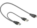 Pikkukuva 3 / 6: DeLOCK - USB-kaapeli - USB Type A (han) til USB (kun strøm), Micro-USB Type B (han) - USB 3.0 - 20 cm - 20 cm