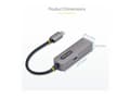 Pikkukuva 3 / 6: StarTech.com 2GPD3-USB-C-ETHERNET, langallinen, USB Type-C, Ethernet, 5000 Mbit/s, harmaa