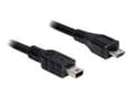 Miniatyrbilde 1 av 6: Delock - USB-kabel - mini-USB Type B (hann) til Micro-USB type B (hann) - USB 2.0 - 1 m - svart