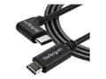 Miniatyrbild 2 av 6: StarTech Right Angle USB-C Cable - 1m / 3 ft - Reversible - M/M - USB Type C Cable - USB-C Charge Cable - USB C to USB C Cable (USB2CC1MR) - USB-ka...