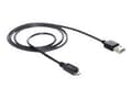 Miniatyrbilde 4 av 6: Delock EASY-USB - USB-kabel - Micro-USB type B (hann) til USB (hann) - USB 2.0 - 1 m - svart
