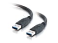 Miniatyrbilde 6 av 6: C2G - USB-kabel - USB-type A (hann) til USB-type A (hann) - USB 3.0 - 2 m - svart