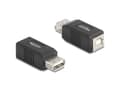 Miniatyrbilde 3 av 3: Delock USB 2.0-adapter USB Type-A hunn til USB Type-B hunn