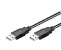Miniatyrbilde 3 av 6: M-CAB - USB-kabel - USB-type A (hann) til USB-type A (hann) - USB 3.0 - 3 m - svart