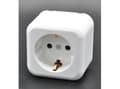Miniatyrbild 1 av 2: Uttag schuko 16A vit