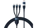 Miniatyrbilde 1 av 6: Baseus Flash Series II-kabel USB Type-C / USB Type-A - USB Type-C / Lightning / micro USB 100 W 1,2 m blå (CASS030103)