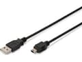 Pikkukuva 6 / 6: ASSMANN - USB-kaapeli - USB (han) til mini-USB type B (han) - USB 2.0 - 3 m - formet - lajittelu