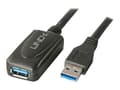 Miniatyrbilde 2 av 6: LINDY - USB-utvider - USB 3.0 - 9-pins USB-type A / 9-pins USB-type A - opp til 5 m