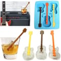 Miniatyrbild 7 av 8: Isbitsform i silikon, gitarrformad, DIY silikonform för whiskycocktail, 3D hartsform för bakning