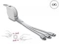 Miniatyrbilde 1 av 8: DeLOCK USB Type-C™ 3 in 1 Retractable Charging Cable