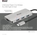 Miniatyrbillede 3 af 8: Club 3D USB Type-C til 10 Gbps 4x USB Type-A-hub