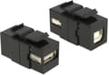 Miniatyrbilde 2 av 2: DeLOCK Keystone-modul, USB 2.0 Type A ho - USB 2.0 Type B ho