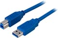 Miniatyrbillede 2 af 3: DELTACO USB 3.0 kabel, Type A han - Type B han, [