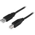 Miniatyrbilde 2 av 3: DELTACO USB 2.0 kabel Type A-Type B output, 5m,svart