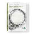 Miniatyrbilde 6 av 8: Nedis Notebook Lock | Lås type: Digit | 1.80 m | Sink Legering