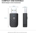 Miniatyrbillede 6 af 7: Bluetooth-modtager/bilsæt, Bluetooth 5.0, bærbar trådløs lydadapter