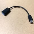 Pikkukuva 2 / 2: Type-C uros-USB-A naaras-OTG-adapterikaapeli, Type-C-kaapeliadapteri, musta.
