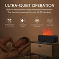 Miniatyrbillede 4 af 5: Æterisk Olie Diffuser, Musik Synkroniseret Flamme Aromaterapi Diffuser, 250 ml Kølig Tåge Luftfugter, Duftende Aromaterapi Diffuser, 7 Farver Lys,