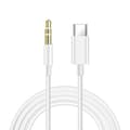 Miniatyrbild 3 av 5: Adapterkabel - PH26 - USB Type-C till Jack 3,5mm - Plug and Play - Kompatibel med Sharp Basio Active2 - Vit