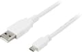Pikkukuva 1 / 3: USB 2.0 cable, Type A ma, Type Micro B ma, 5-pin, 1m, white