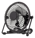 Pikkukuva 1 / 3: USB fan, 10cm, table model, 1x USB Type A ma, black