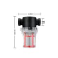Miniatyrbillede 2 af 3: Inline vandfilter - 1/2" indvendig gevind 200 Mesh