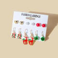 Miniatyrbilde 3 av 4: Juleøreringer 6-par MultiColor