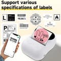 Miniatyrbillede 4 af 11: Termisk labelprinter med Bluetooth, Type-C USB og Toprint-app til Android og Apple, 203dpi og justerbar papirbredde Blue