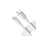 Miniatyrbilde 3 av 3: Hurtigladekabel - 2m - Ekte silikon Type-C til Type-C 60W White