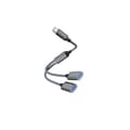 Miniatyrbillede 1 af 5: Type-C til Dual USB 2.0 Adapter Grey