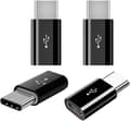Pikkukuva 1 / 5: 4 kappaletta USB C -sovitinta, USB C - Micro USB -sovitin Type C uros - Micro USB naarasliitin, Micro USB - USB Type C