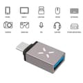 Miniatyrbillede 4 af 5: USB 3.0 Adapter - Fast - Type-C - 5 Gbit/s - 2,4 A - Aluminium - Grå