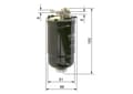 Miniatyrbild 4 av 4: BRÄNSLEFILTER 0450906322 BOSCH