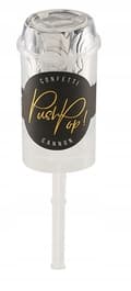 Miniatyrbild 2 av 5: Push Pop konfettipoppers, silver, 1 st.