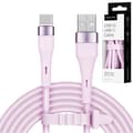 Miniatyrbillede 1 af 4: USB Type-C-kabel 1 m 15W silikone pink Kruger&Matz Basic